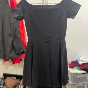 Elegant Black Off-Shoulder Dress